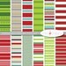 Digital Paper Pack - Stripes&Stripes Christmas -- INSTANT DOWNLOAD