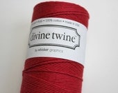 Divine Twine - 240 yards of solid Red