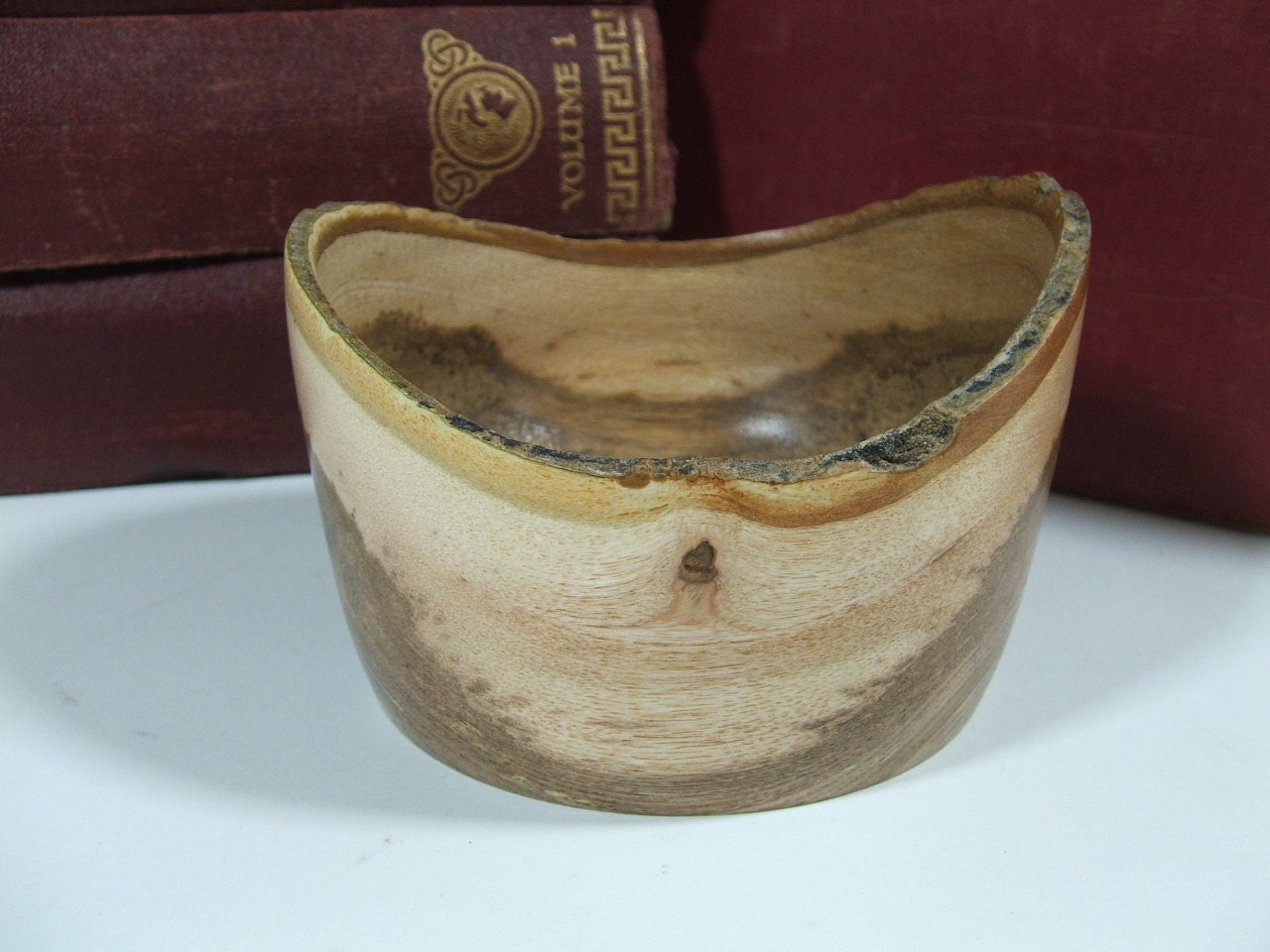 Rustic Natural Edged Small Spalted Ash Wood Bowl