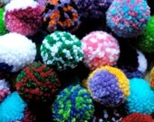 Catnip Pom Pom Cat Toys - Set of Six (Grab Bag Colors)