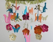 Cats at Play Paper Decorative Mobile
