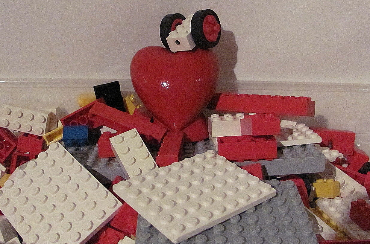 Vintage Lego Blocks - Many Different Pieces - Square, Round, Curved and Pegs and Wheels