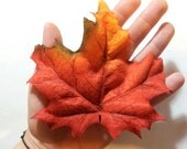 Extra Large Silk Leaf Hair Clip