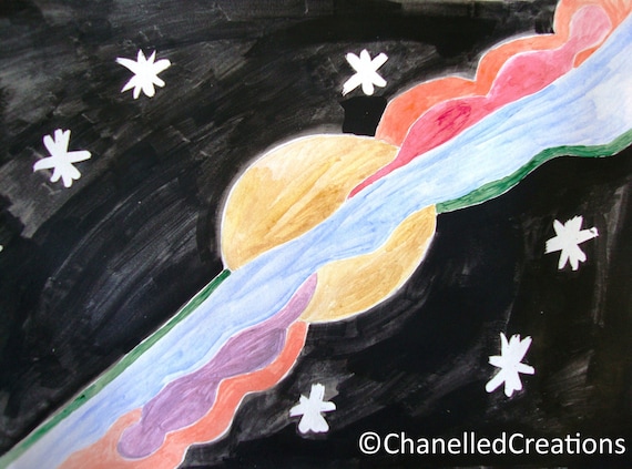 Universe Art Print Eco Postcard 4x6 - 'Inside the Life of...'