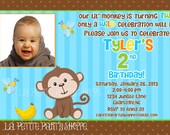 LiL' Monkey Printable Invitation-Boys-DIY Print Your Own-Photo Invitation