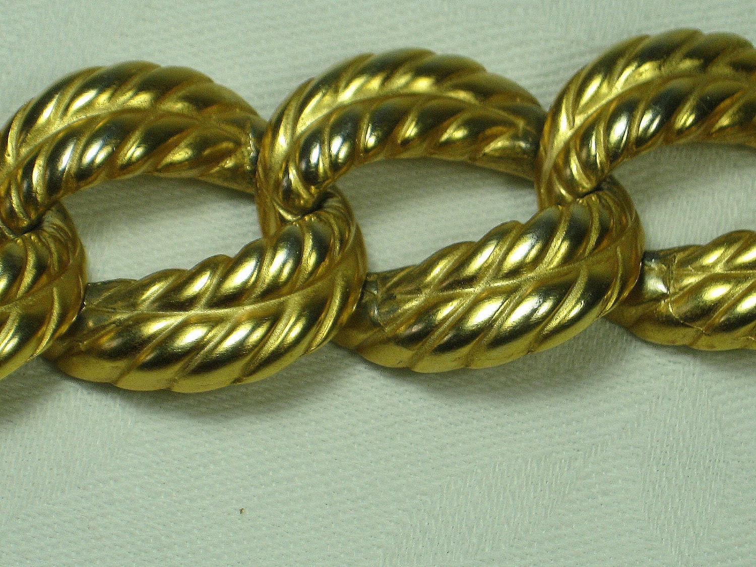 Vintage Gold Bracelet Anne Klein Heavy Chain Bracelet Gift