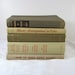 Vintage BOOKS Cream & Beige INSTANT COLLECTION Retro Set/5 Props Decor