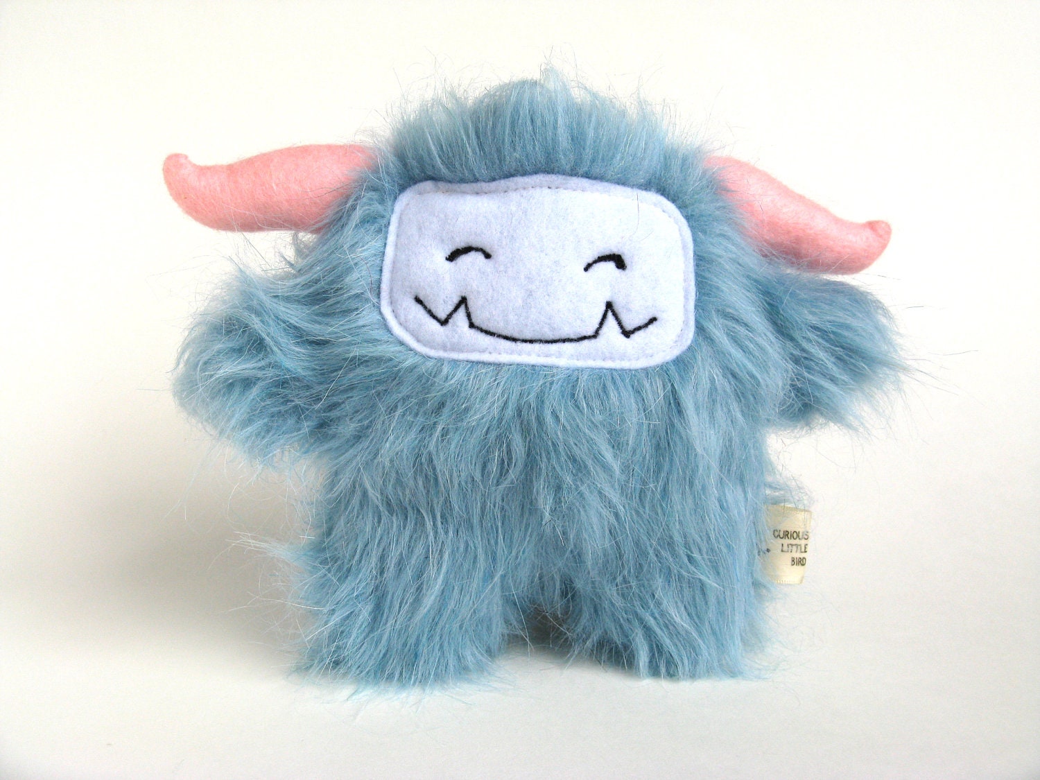 Plush Monster: Puffy the blue monster