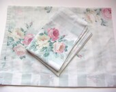 Vintage Standard Pillowcase Set/Pair- Shabby Chic Roses