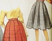 Simplicity 5115 Misses Pleated skirt Vintage SEWING PATTERN Size 34 / 25 inch waist