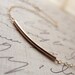 Simple gold bar bracelet - gold bracelet with bar - dainty gold bracelet