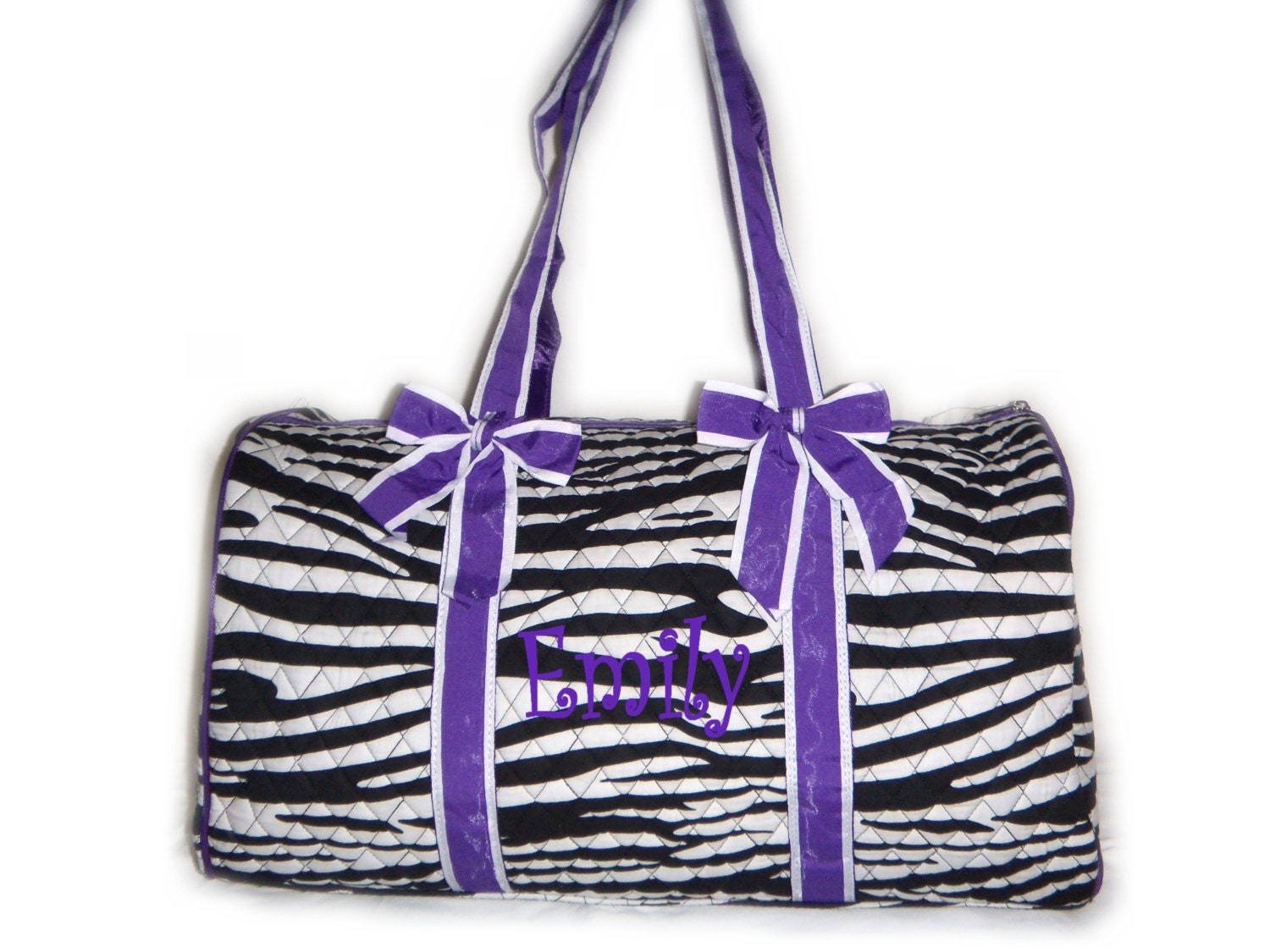 zebra duffle bag