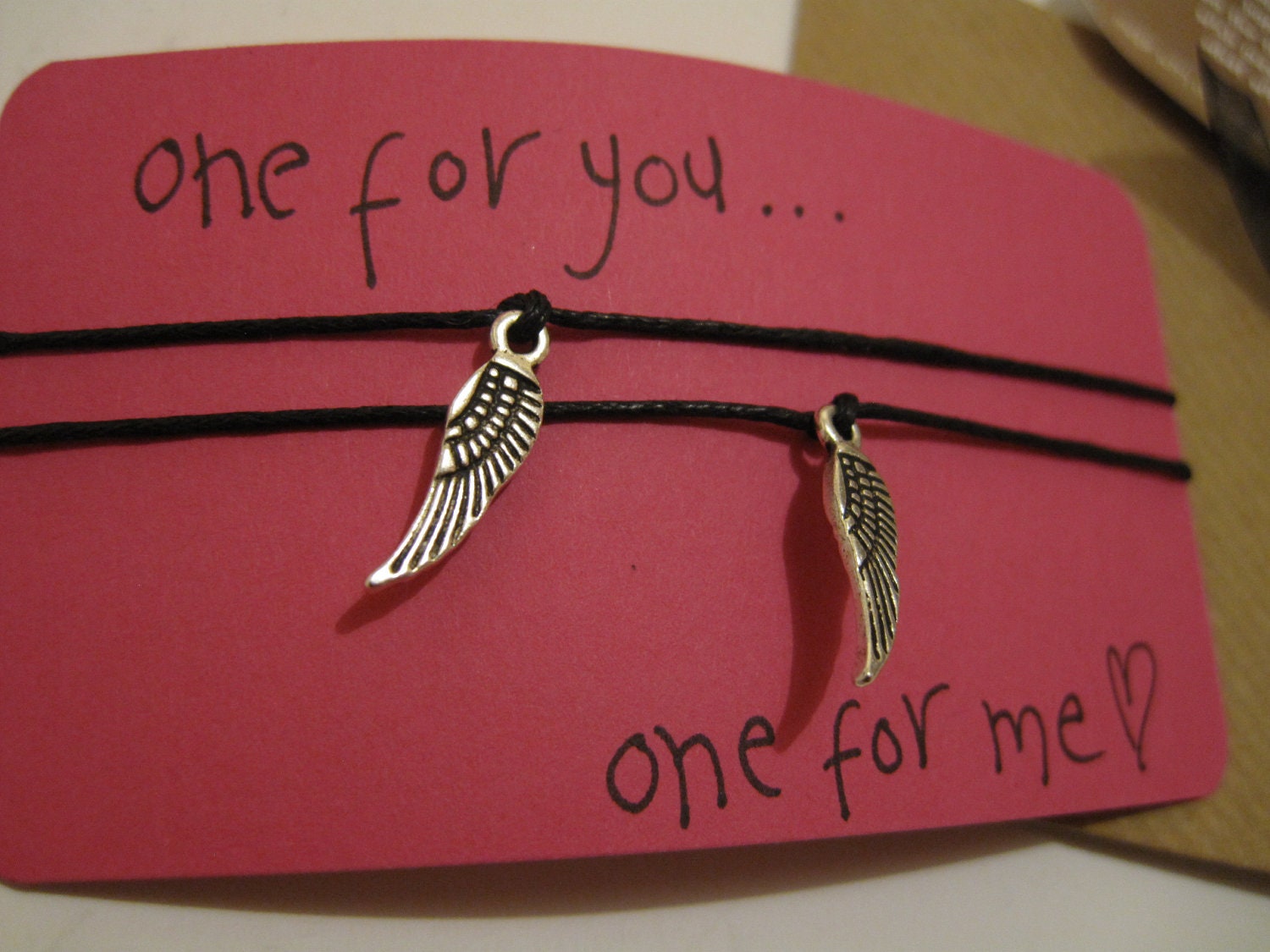An angel for you and for me...Wish String Bracelet...