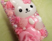 Kawaii Deluxe Decoden Bling Deco Case for iPhone 4 4s