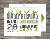 Old Fashioned RSVP Post Card Only