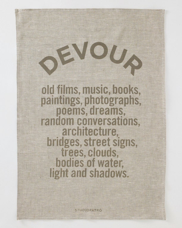 Linen Tea Towel - DEVOUR