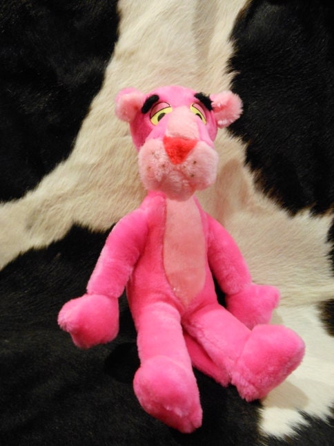Vintage Plush Pink Panther Doll