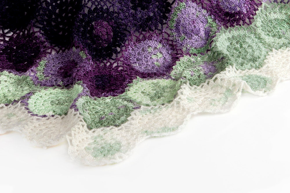 Crochet Pattern Blueberry Blanket PDF Instant Download