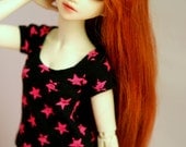 MNF Black And Pink Star Top For BJD MSD