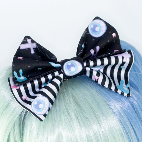 Fairy Kei Creepy Cute Spooky Cute Lolita Eyeball Hair Bow Headband