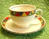 Fine Bone China - Mudra- demi-tasse or espresso cup and saucer