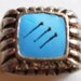 Native American Wolf Claw ring - silver tone - size 5