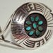 Navajo Signed Turquoise Cuff Bracelet