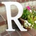 Rustic White Wooden Letters