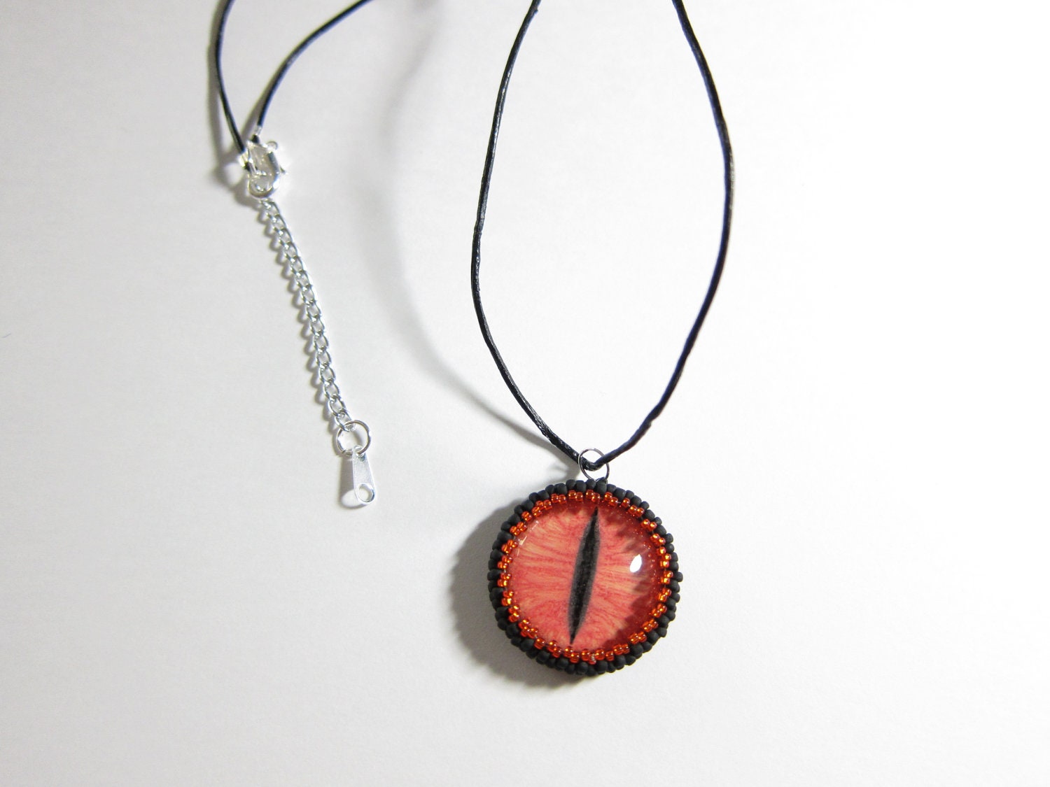 Custom 25mm Glass Eye Cabochon Pendant Necklace