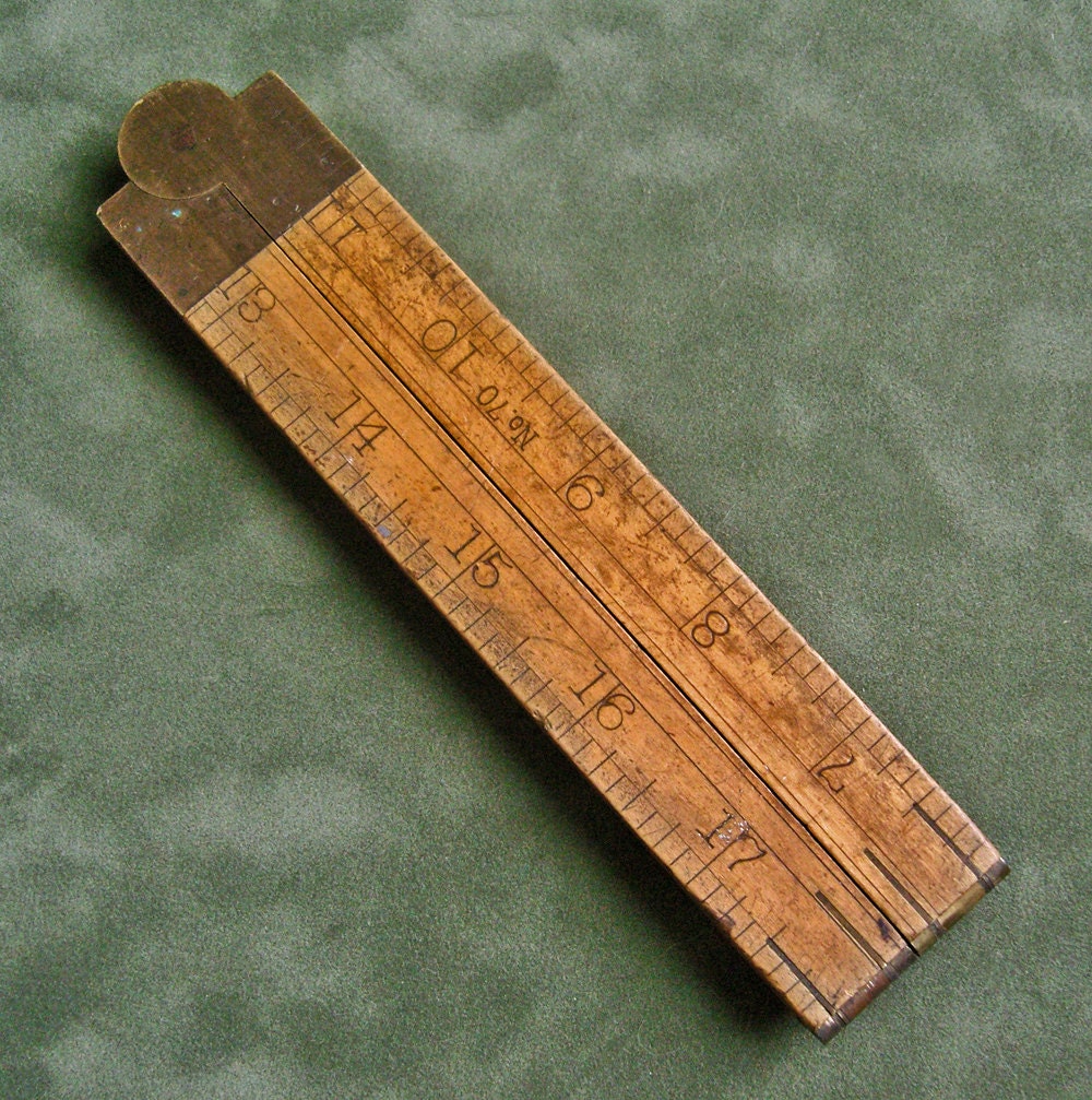 Antique Stanley Folding Ruler No70 Two Footfour By Fancifulanne