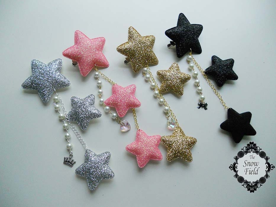 Starry Night Star clip 50 Silver
