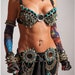Tribal Fusion Belt Tribal Belly Dance Belt Spiked Belt Belly Dance Belt Tribal Fusion Clothing Gothic Clothing Steampunk Clothing - VOIR TE
