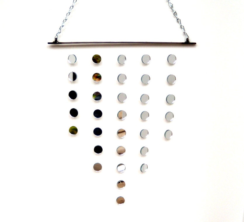 Glass Mirror Suncatcher Mirror Mobile Wedding Accent Home Decor - airyobsessions