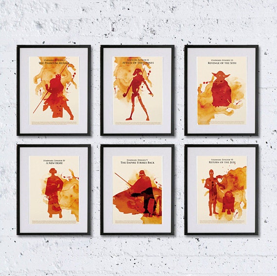 Star Wars Poster Full Set 11x17