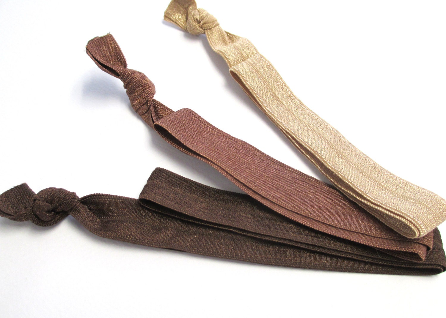 headbands set of 3 shades of brown  headbands