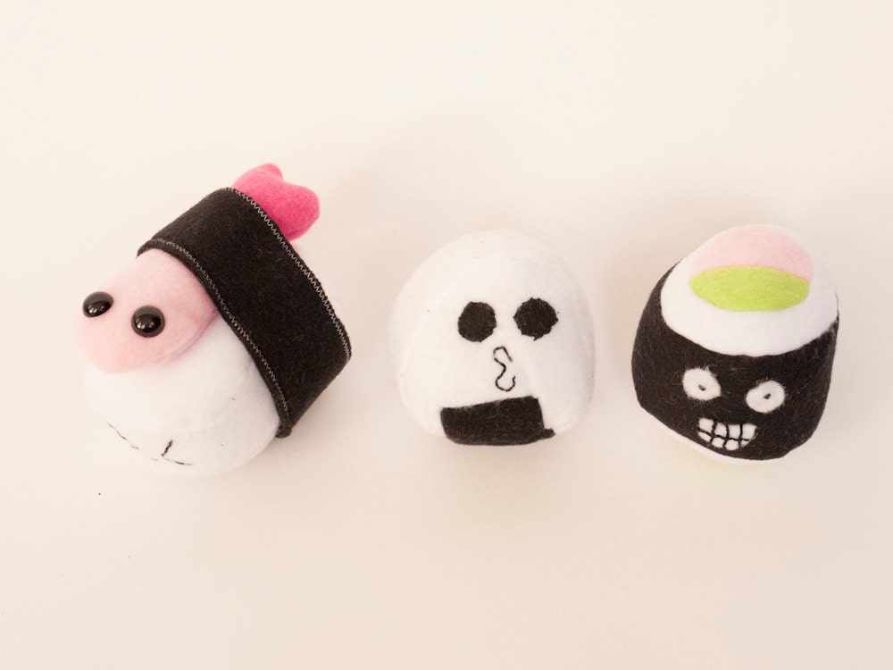 Sushi Plush - Rice Ball, Shrimp Sushi, Sushi Roll