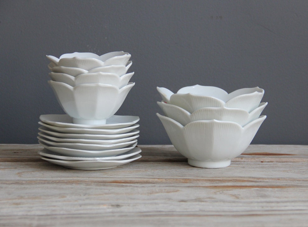 Porcelain Lotus Plate / Saucer