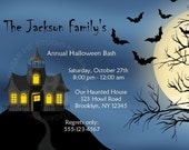 Printable Halloween Birthday party, Invitation Custom Personalized Digital File, DIY Printable