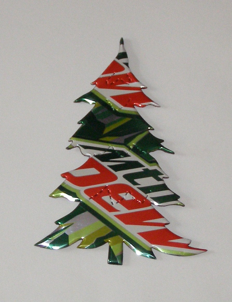 christmas tree mountain dew cola soda can by sodacanbuddies christmas tree mountain dew cola soda can by sodacanbuddies