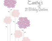Birthday Book- Yearly questions/ interview to document your kids at every age.  Photo book. Free Shipping.
