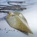 Chevron Vintage Raw Brass Necklace, Sterling Silver, Three Dimensional, Modern, Minimalist, Primitive