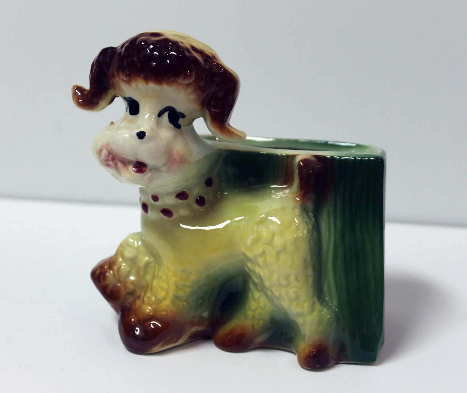 Vintage OPCO Poodle Planter