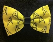 Star Trek Star Fleet Themed Fabric Hair Bow