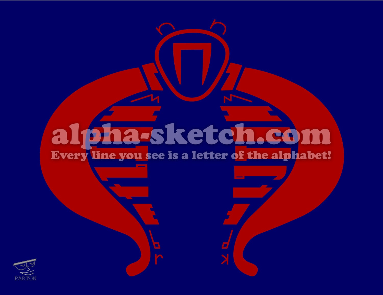 G.I. Joe - Cobra - Alphabet Drawing