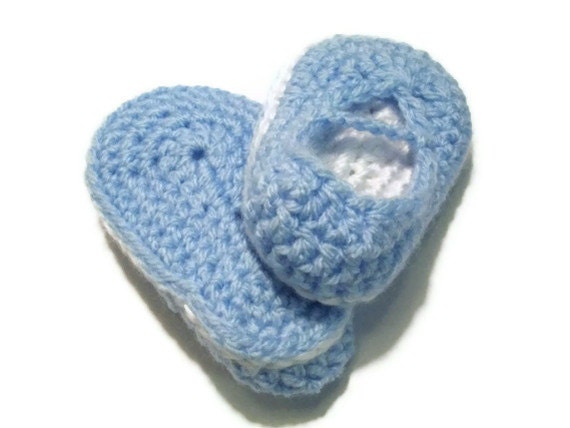 Crocheted Baby Booties - Newborn Size 0