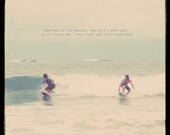 Surfer Boys Waves Surfboard Splash Manuel Antonio Photo Art Print Costa Rica Beach Ocean Sea Water Seadog Blue Passion - 8 x 8