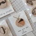 Big mustache - illustrated wooden necklace