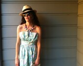 Vintage 80s Floral Party Dress 80s Tea Prom