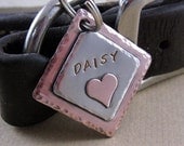 Dog Tag - Custom Pet ID Tag with Copper Heart