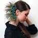 Feather Ear Cuff - Peacock's Eyes